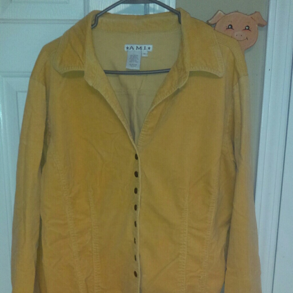Vintage yellow gold corduroy jacket